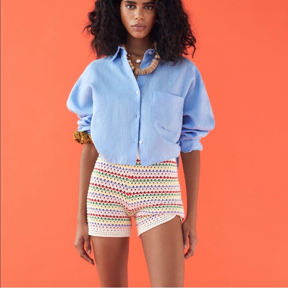 NWT Striped Knit Shorts
